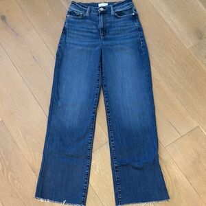 Frame Denim Indigo Wide Leg Jeans